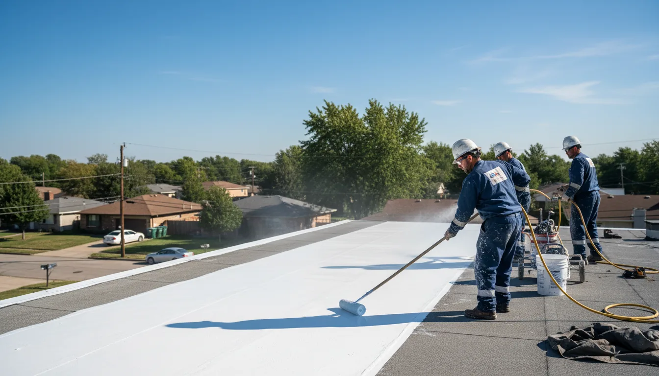 Commercial roof coating in Bryn Mawr, PA near me